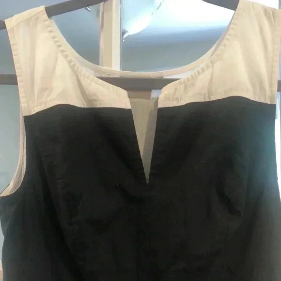 eShakti sleeveless white/black/maroon maxi dress. - Picture 3 of 7